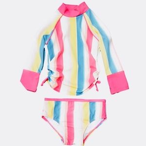 Jessica Simpson - Baby Girls - Rash-guard Swimsuit Set